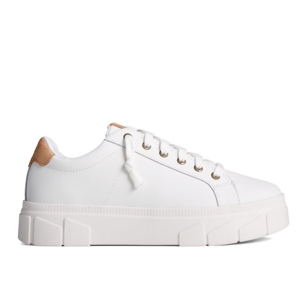 Brand New!! Sperry White and Tan Women's Sneakers